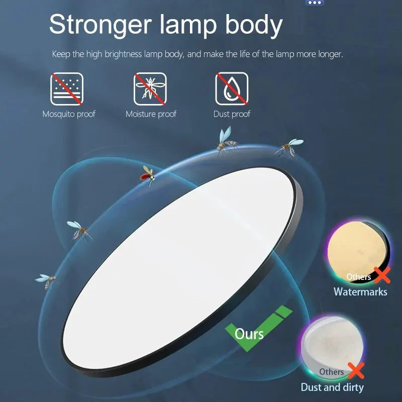 Cantarini AURA™ Smart LED Ceiling Lamp (36W, App + Remote Control)