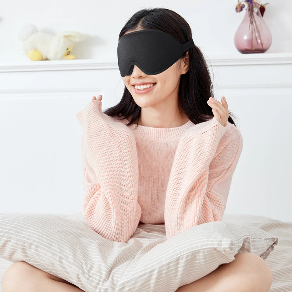 Cantarini DreamForm™ 3D Sleep Mask (Grey, Memory Foam Light-Block Design)