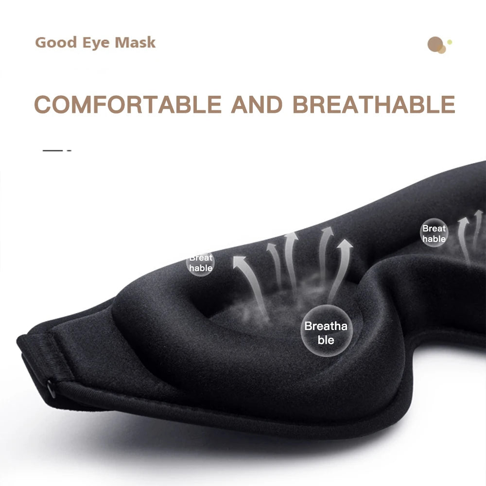 Cantarini DreamForm™ 3D Sleep Mask (Grey, Memory Foam Light-Block Design)