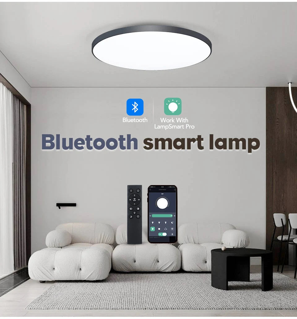 Cantarini AURA™ Smart LED Ceiling Lamp (36W, App + Remote Control)
