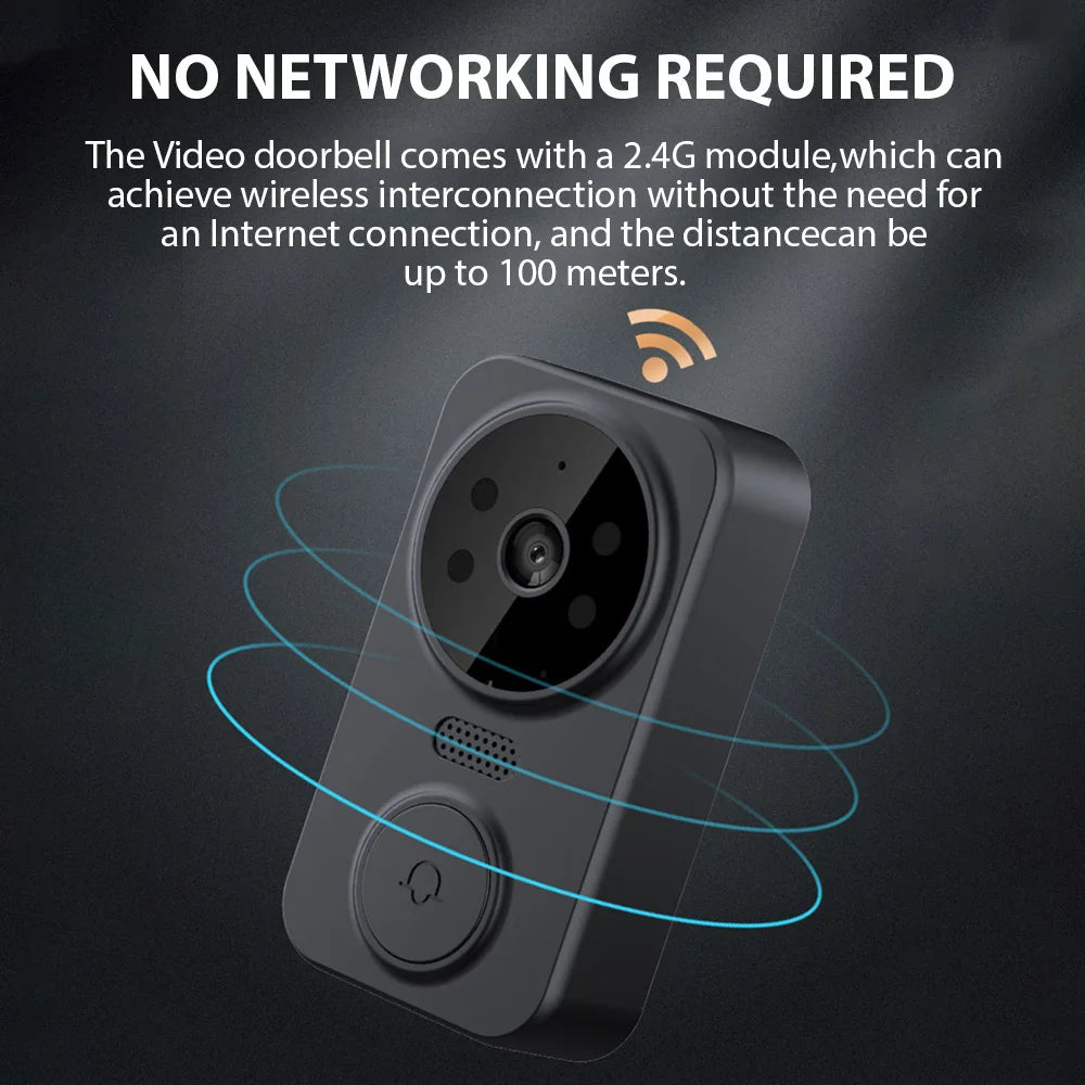 Cantarini ViewBell™ Wireless Visual Doorbell (4.3” IPS Screen, 2.4G Intercom System)