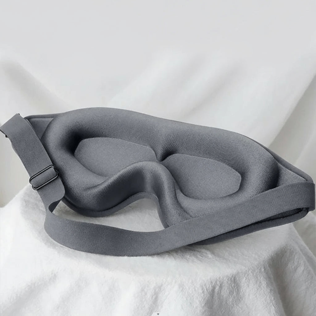 Cantarini DreamForm™ 3D Sleep Mask (Grey, Memory Foam Light-Block Design)
