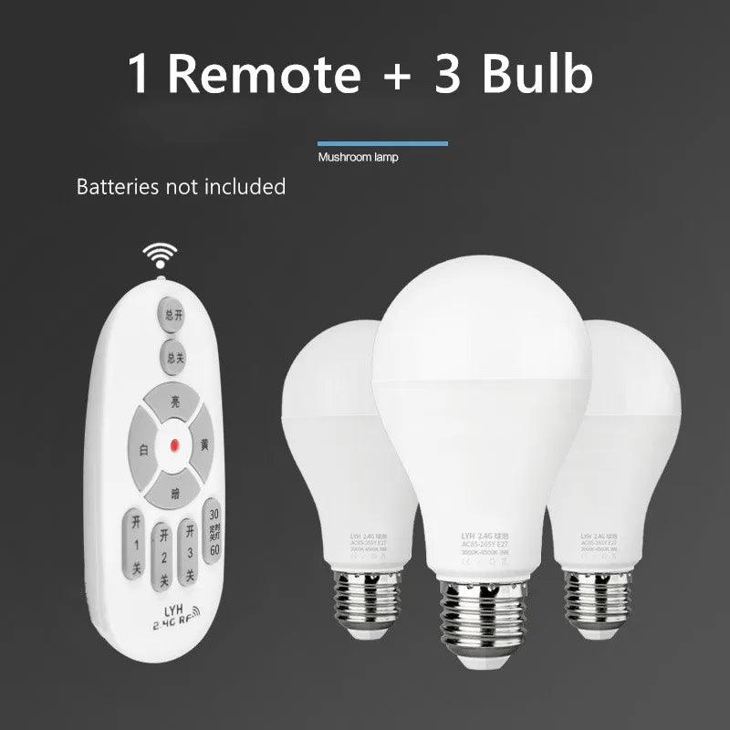 Cantarini LumaBeam™ Smart LED Bulb (12W, RF Remote Control, Warm–Cool Dimmable)