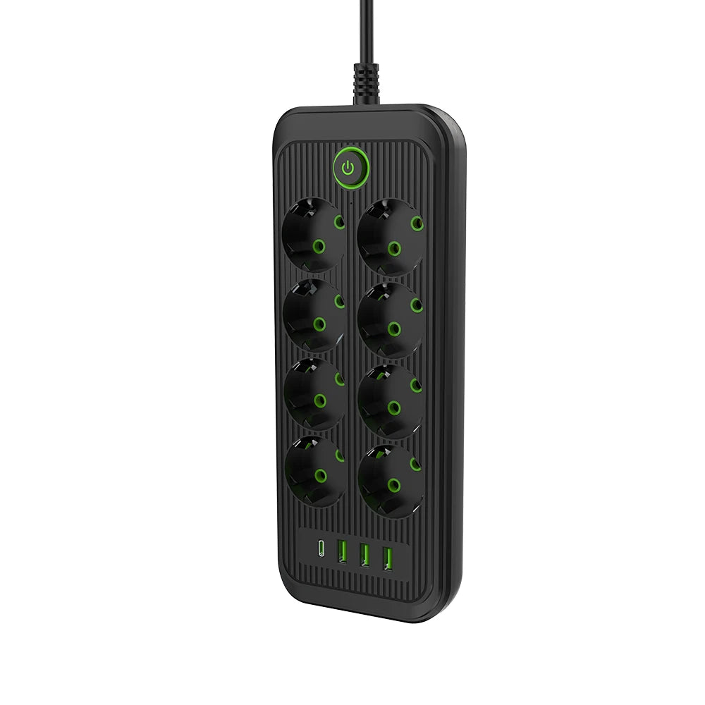Cantarini PowerHub™ Multi-Socket Strip (8 AC + 3 USB + 1 Type-C, 2 m)