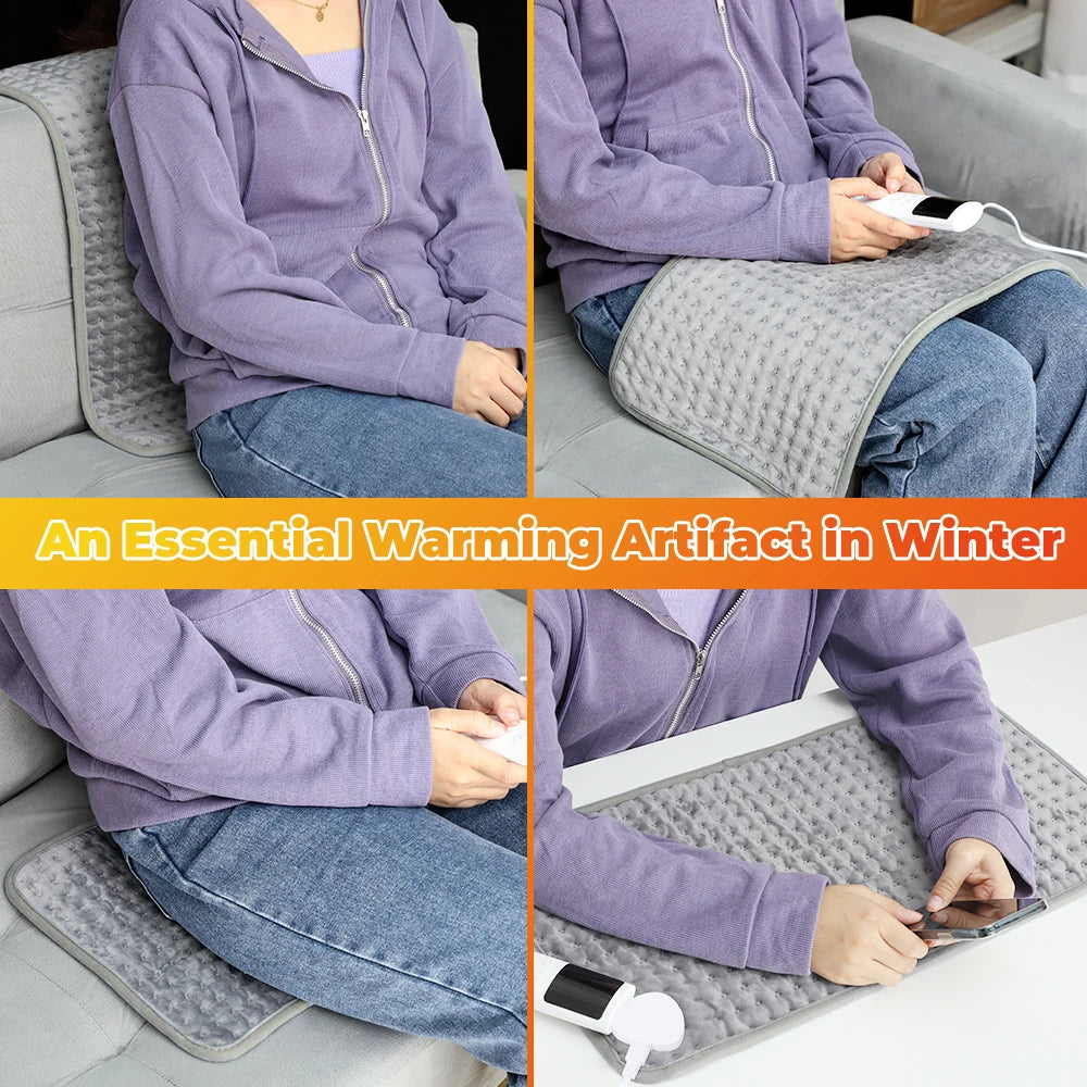 Cantarini ThermaRelief™ Electric Heating Pad (Auto-Off, Washable, EU/US/UK Plug)
