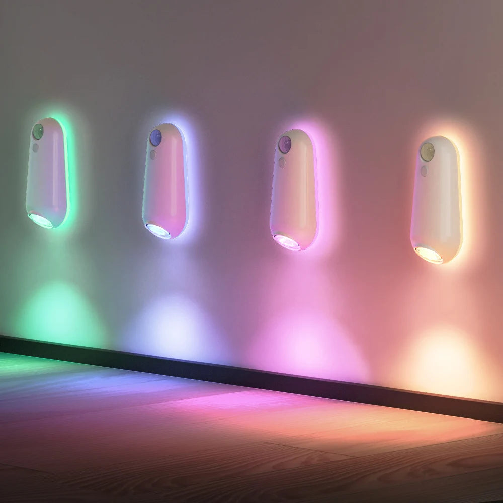 Cantarini GlowSense™ Smart Motion Night Light (8-Color USB Rechargeable)