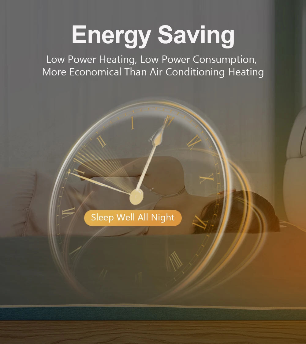 Cantarini HeatLuxe™ Electric Blanket (Smart Control, Auto-Off, Washable, EU/US Plug)