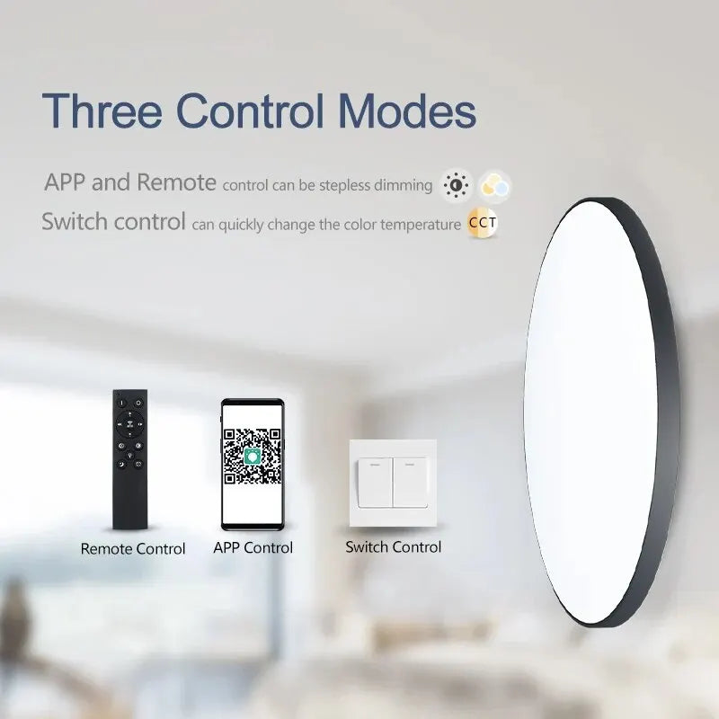 Cantarini AURA™ Smart LED Ceiling Lamp (36W, App + Remote Control)