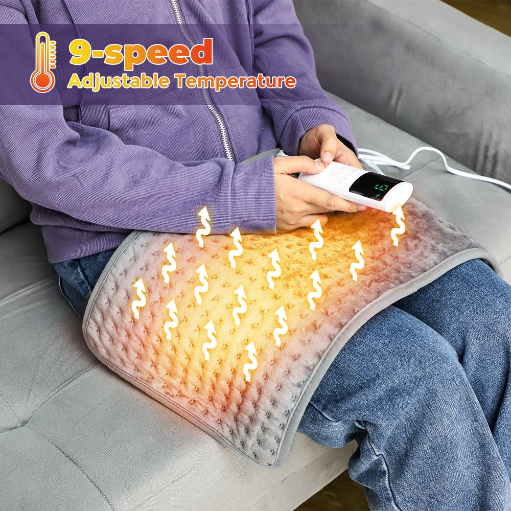 Cantarini ThermaRelief™ Electric Heating Pad (Auto-Off, Washable, EU/US/UK Plug)