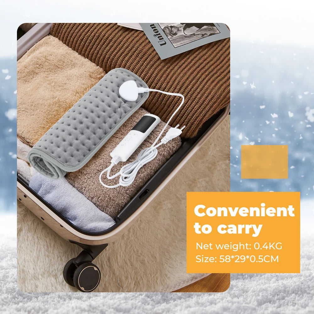 Cantarini ThermaRelief™ Electric Heating Pad (Auto-Off, Washable, EU/US/UK Plug)