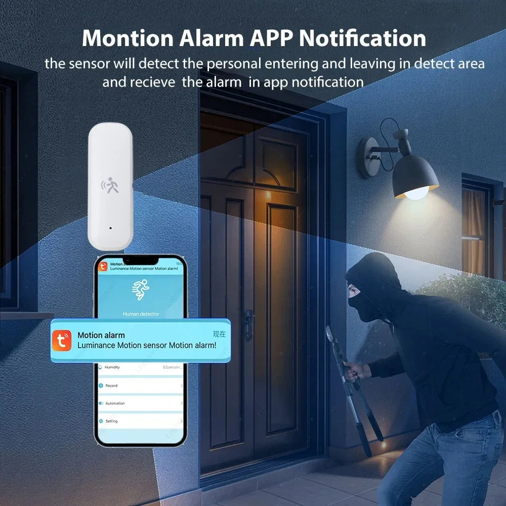 Cantarini Sense™ 4-in-1 Smart Motion & Environment Sensor (Tuya Zigbee / mmWave)