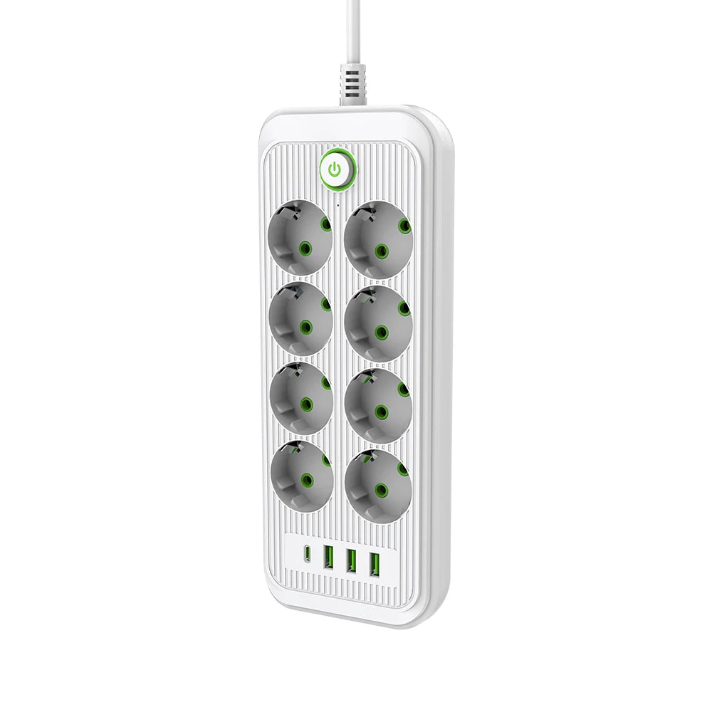 Cantarini PowerHub™ Multi-Socket Strip (8 AC + 3 USB + 1 Type-C, 2 m)